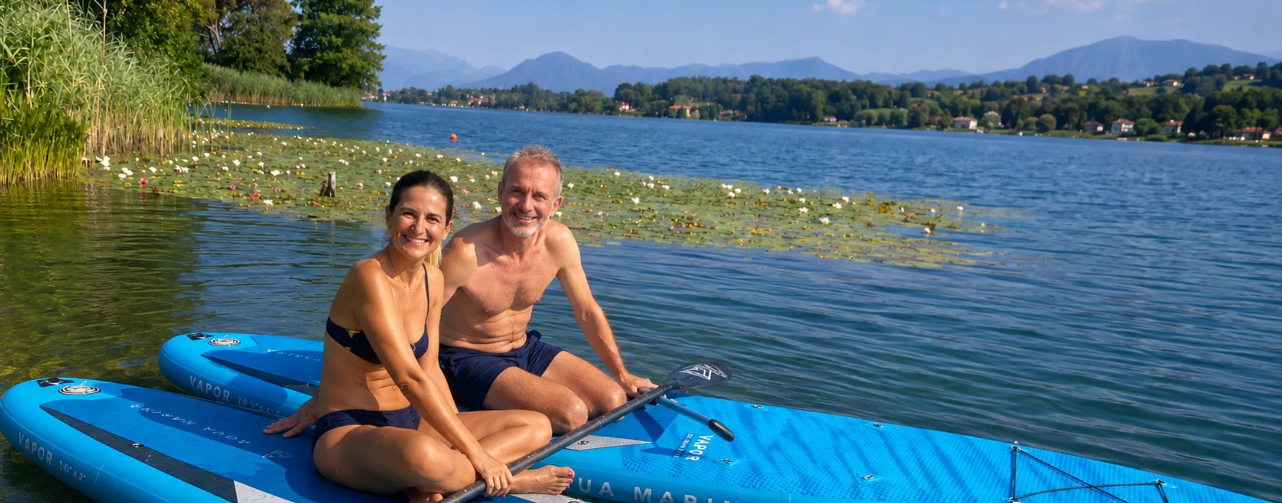 Stand Up Paddle Lesson on Lake Monate