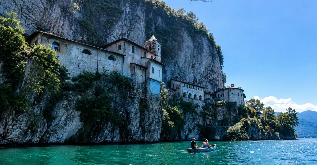 Canoe Tour to Santa Caterina del Sasso on Lake Maggiore